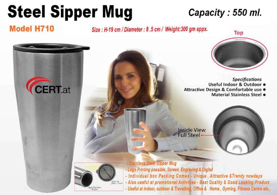 Steel Sipper Mug 710