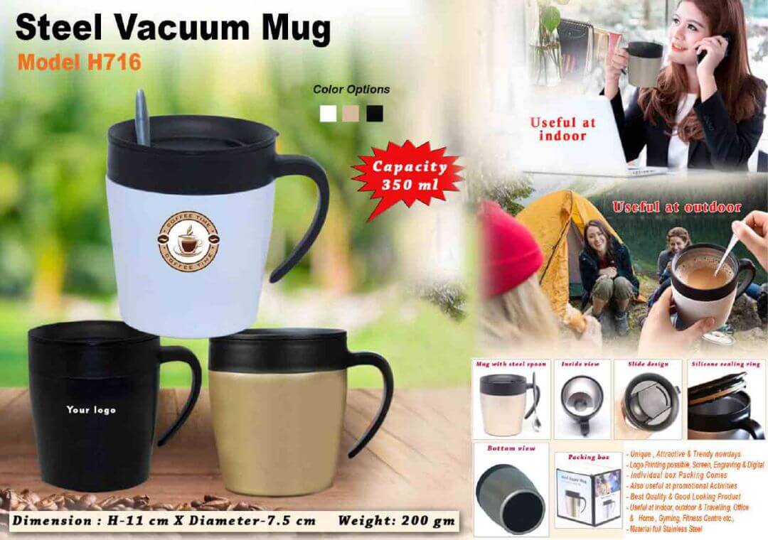 Steel Vacuum Mug 716