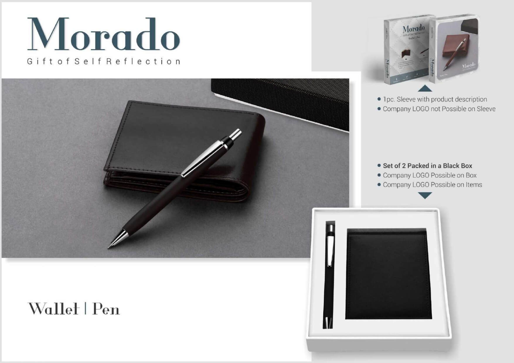 Wallet and Pen Set 2 in 1 Morado