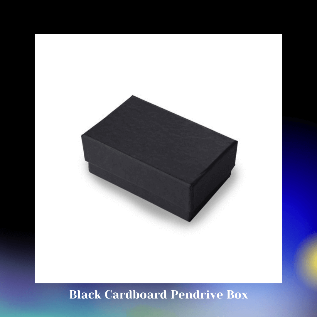Black Cardboard Pendrive Box