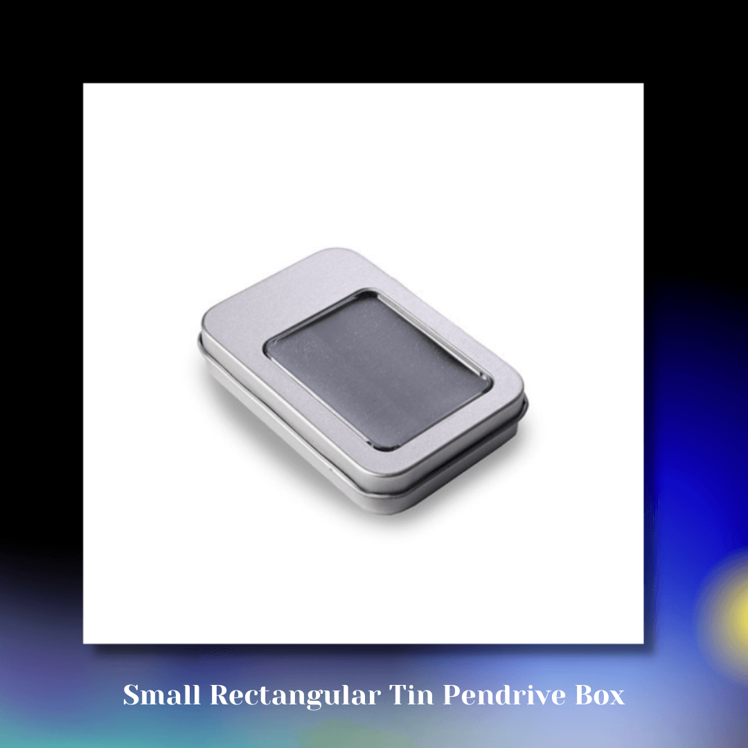 Small Rectangular Tin Pendrive Box