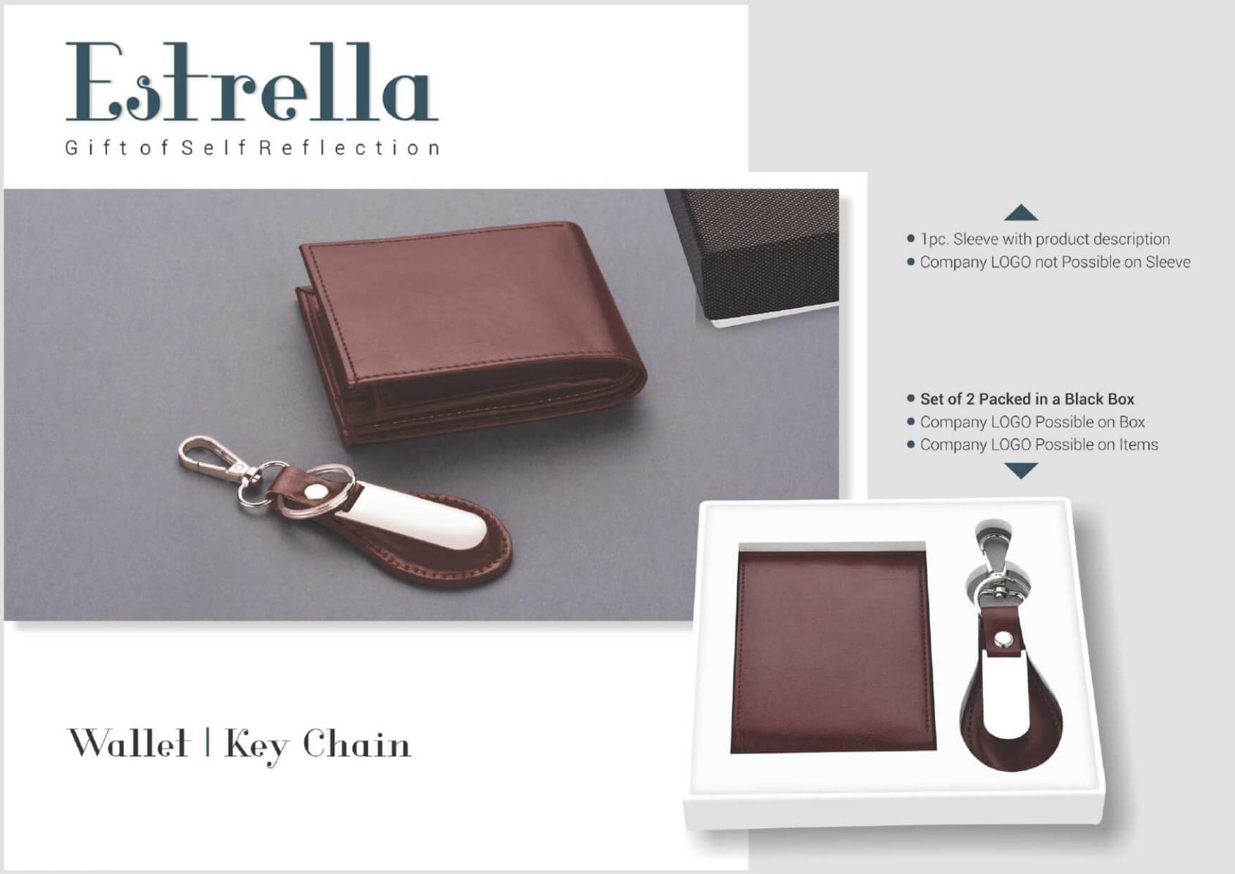 Wallet and Keychain Set 2 in 1 Estrella