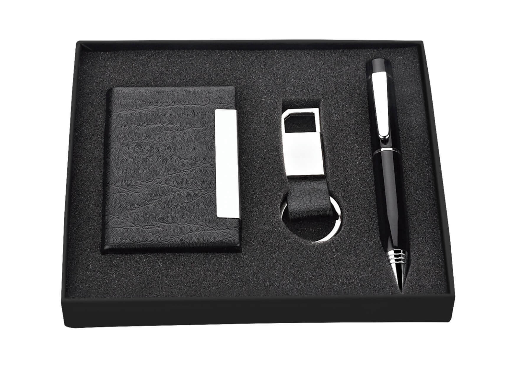 Pen with Usb , Card Holder, Keychain Set Triz