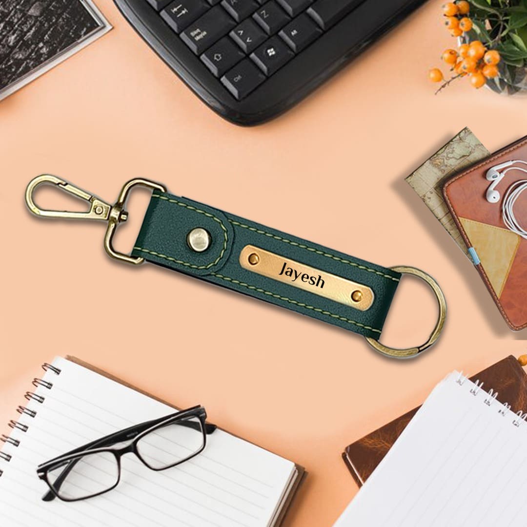 1744613400_Personalized_Keychain_with_Hook_-_Green