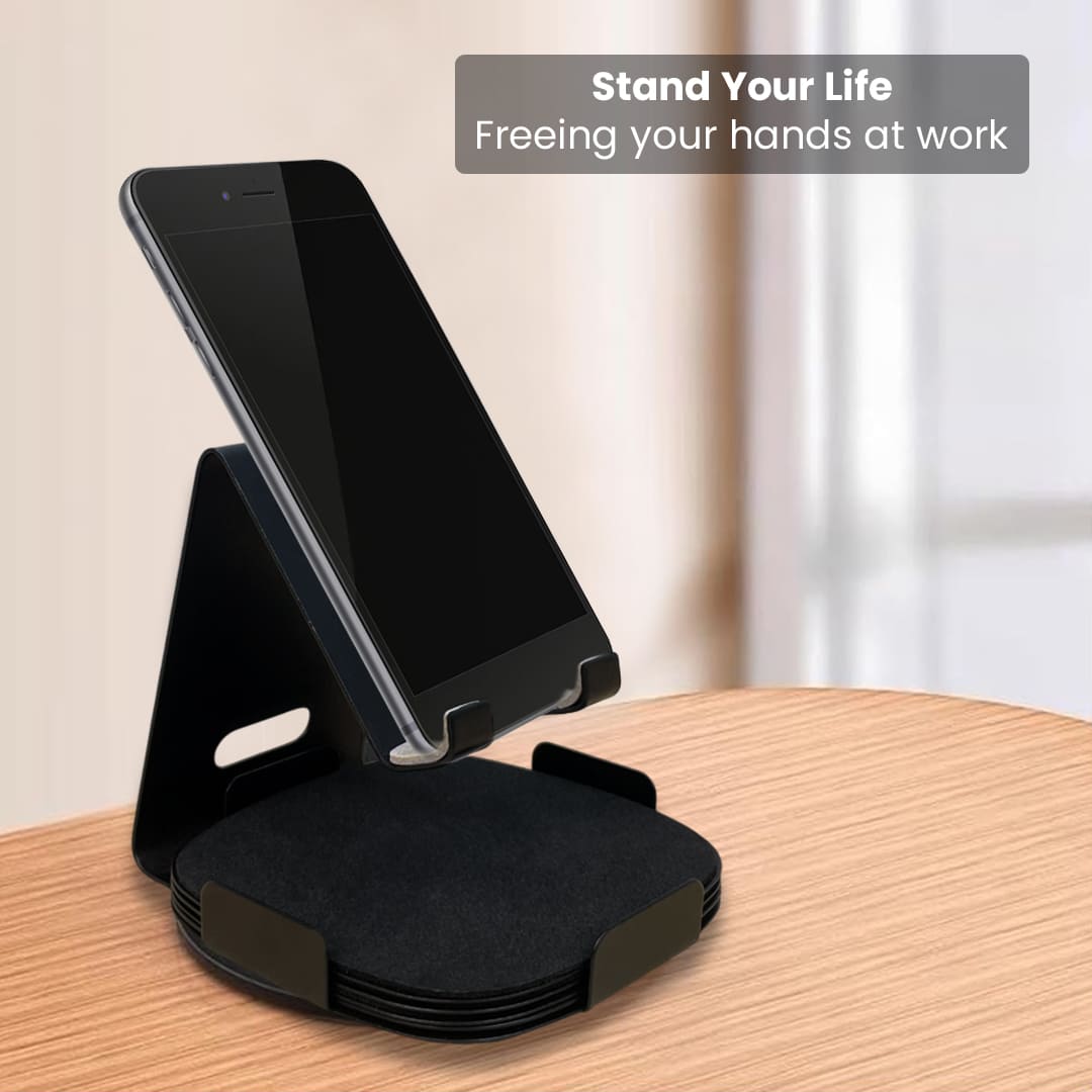 Personalized Corporate Gifts – Mobile Stand & Coasters Set